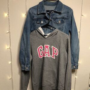 Gap Jacket Bundle Jean Jacket and Hoodie